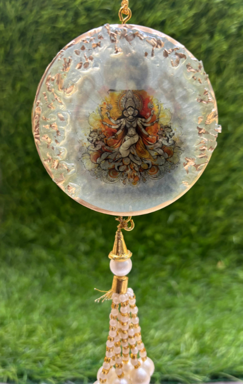 Durga Mata Resin Car Hanging